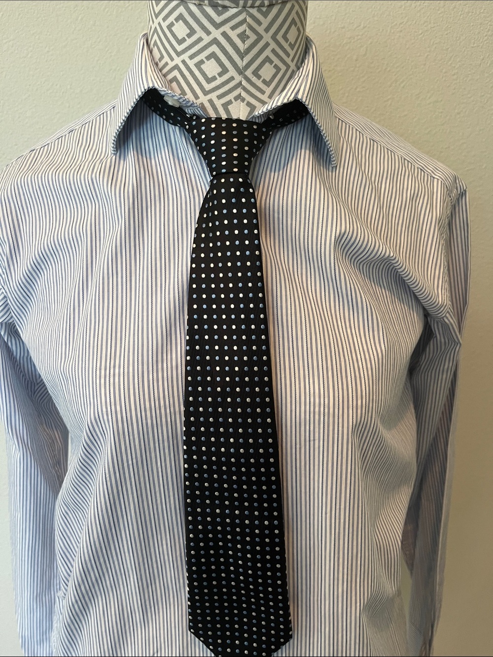 Nordstrom Black Tie with White Polka Dots - Kids Accessory